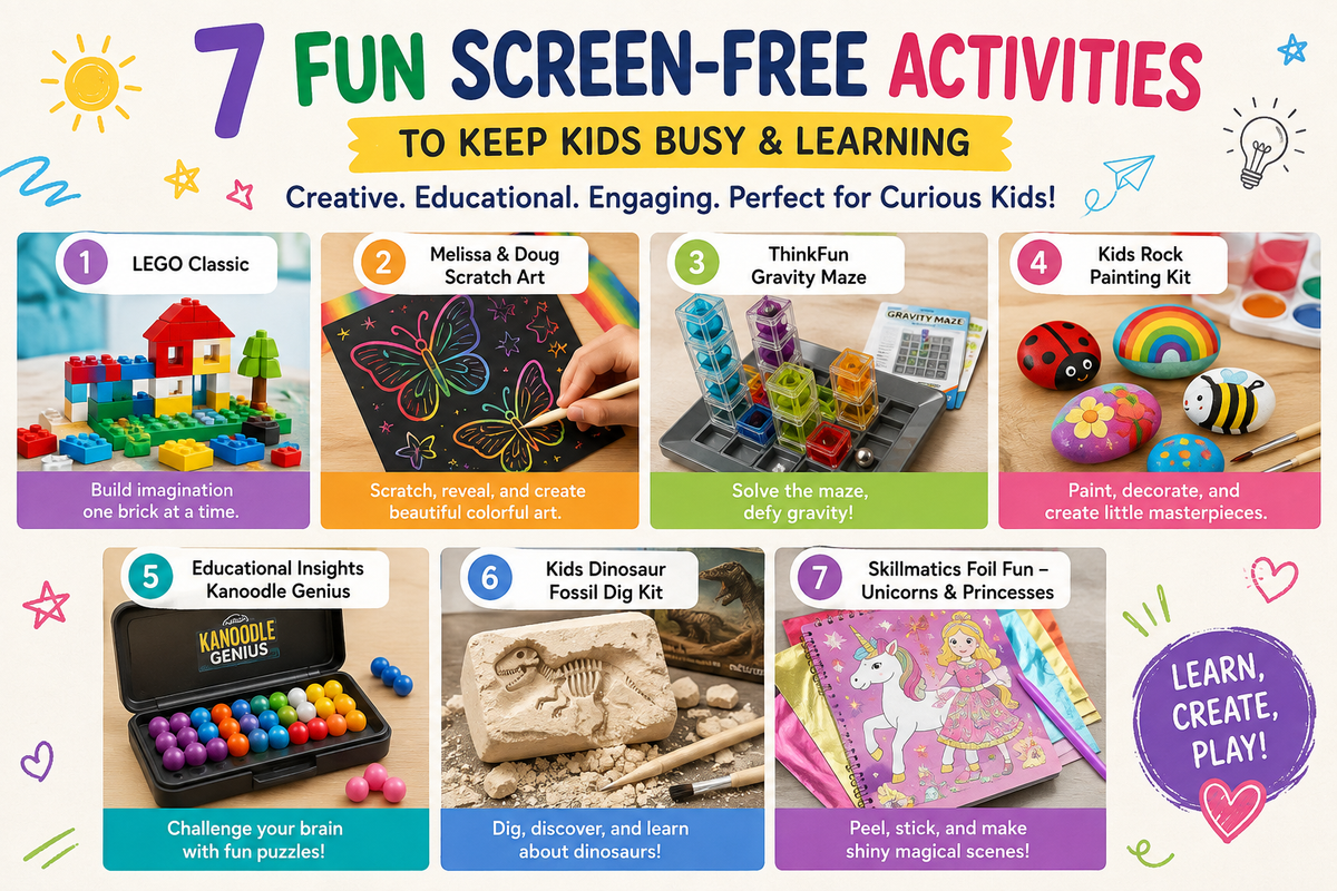 7 Screen-Free Activities to Keep Kids Busy & Creative
