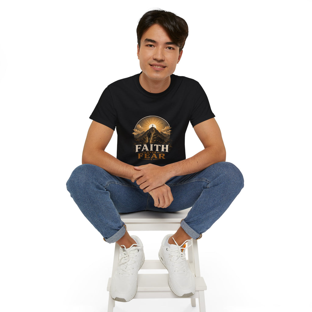 Faith Over Fear Christian T-Shirt | Unisex Bible Tee | Christian Gift