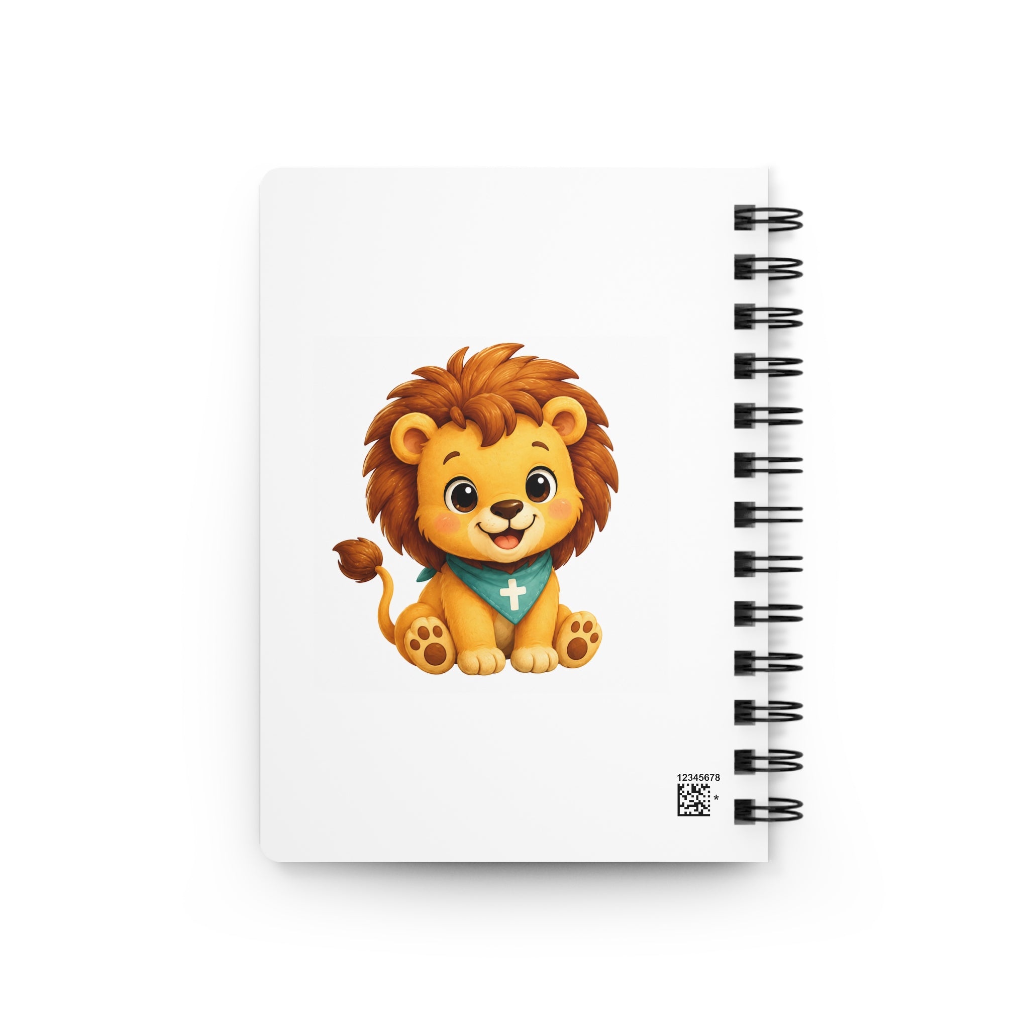 Brave with God Christian Spiral Journal| Lion Faith Notebook| Prayer Journal| Lined Notebook
