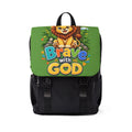Copy of Brave with God Green Kids Backpack| Christian School Backpack|Cute Lion Book Bag for Boys&Girls