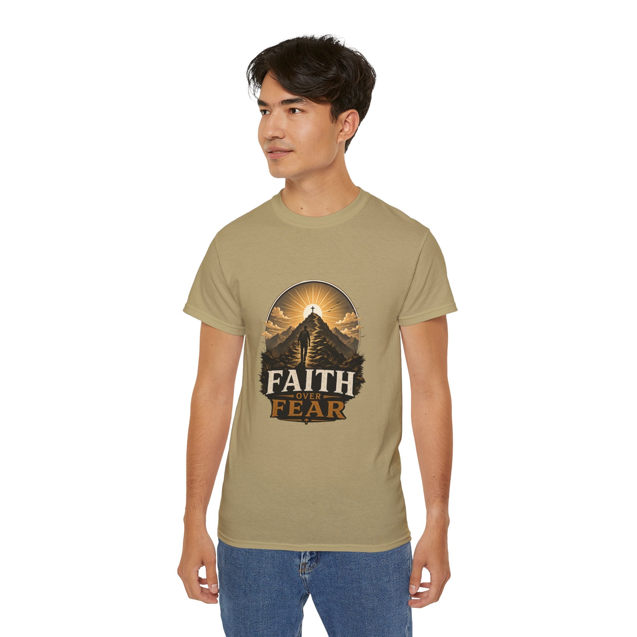 Faith Over Fear Christian T-Shirt | Unisex Bible Tee | Christian Gift