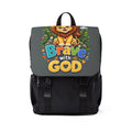 Copy of Brave with God Gray Kids Backpack| Christian School Backpack| Cute Lion Book Bag for Boys and Girls