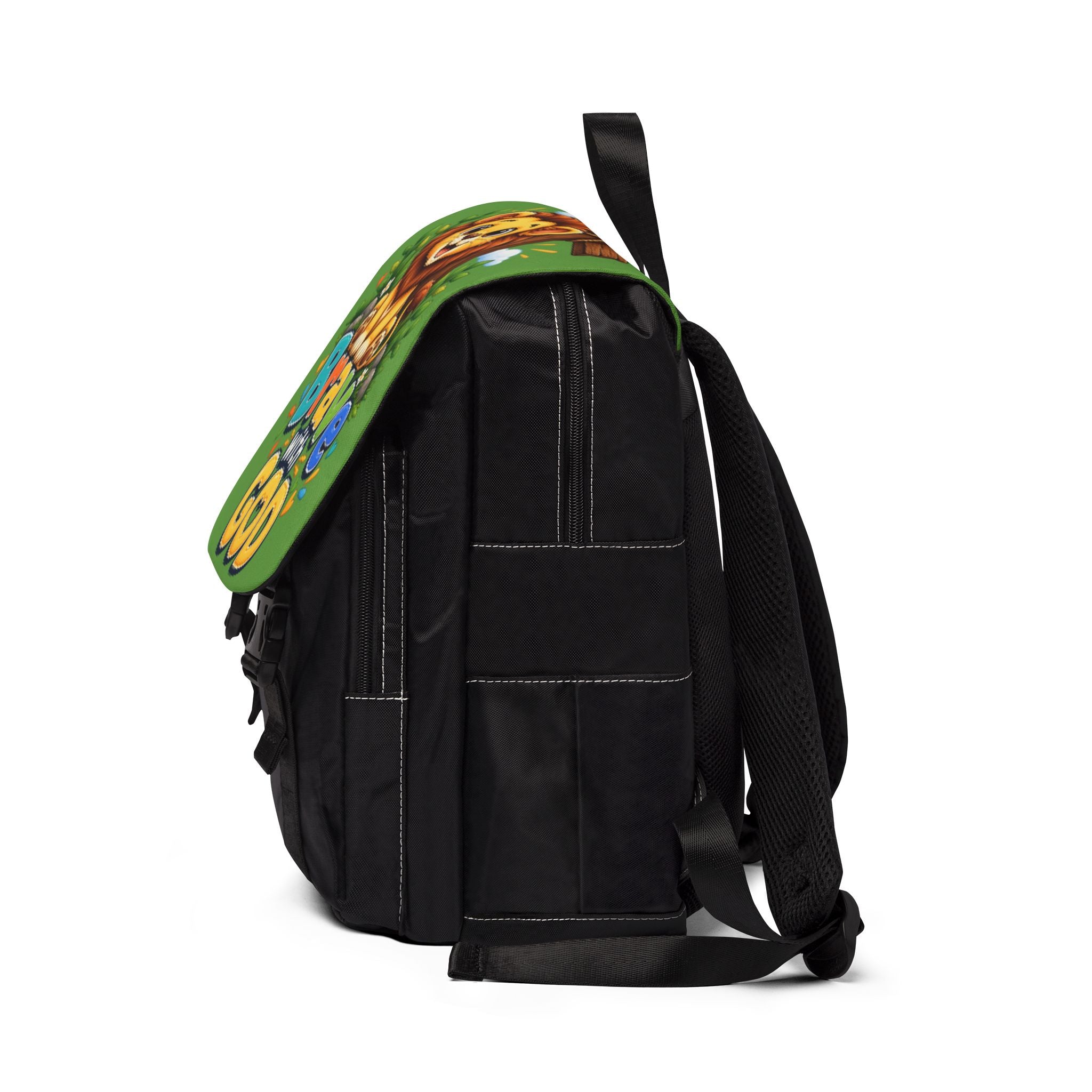 Copy of Brave with God Green Kids Backpack| Christian School Backpack|Cute Lion Book Bag for Boys&Girls