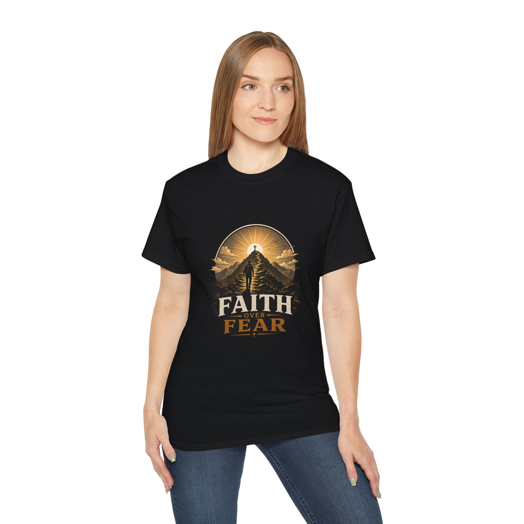 Faith Over Fear Christian T-Shirt | Unisex Bible Tee | Christian Gift