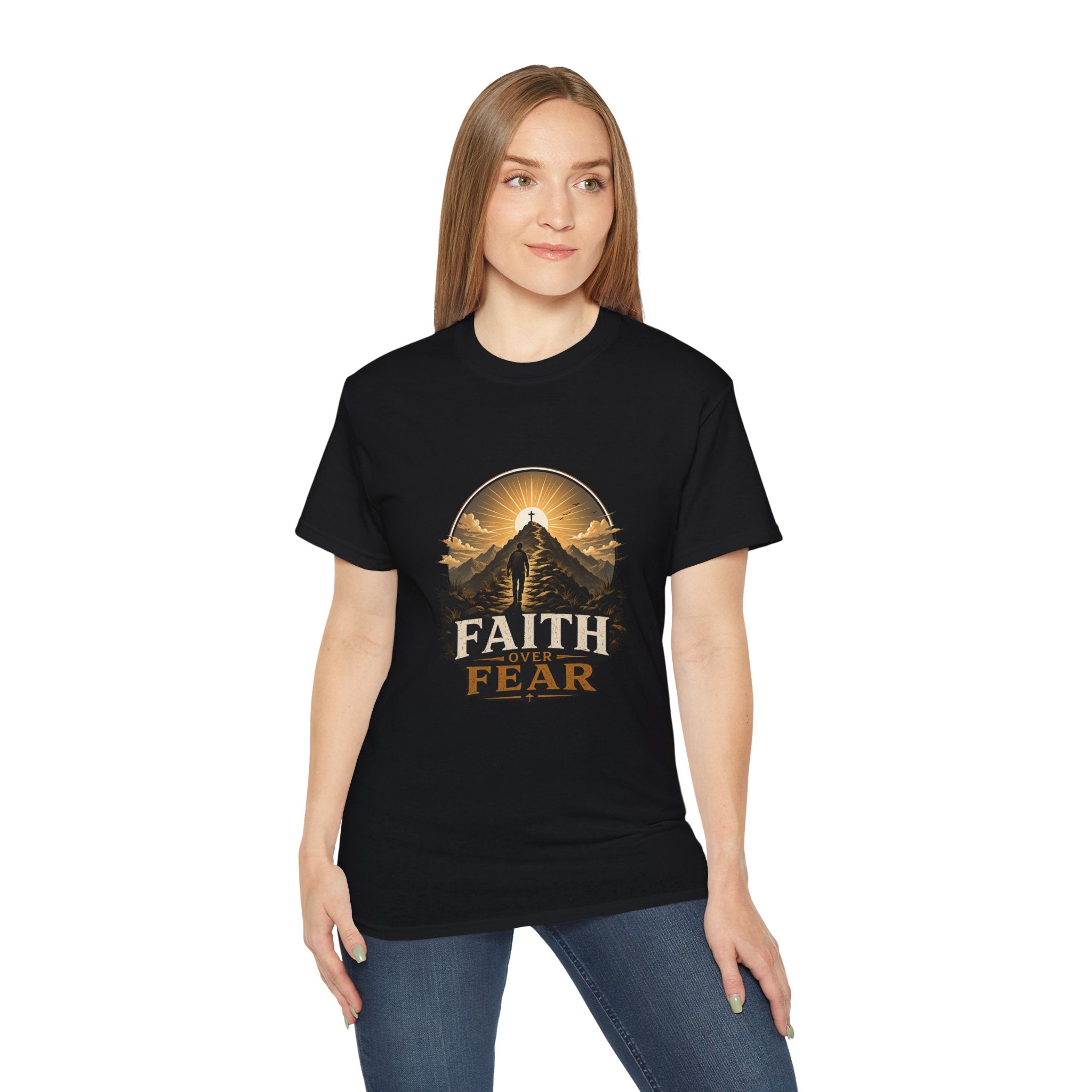 Faith Over Fear Christian T-Shirt | Unisex Bible Tee | Christian Gift