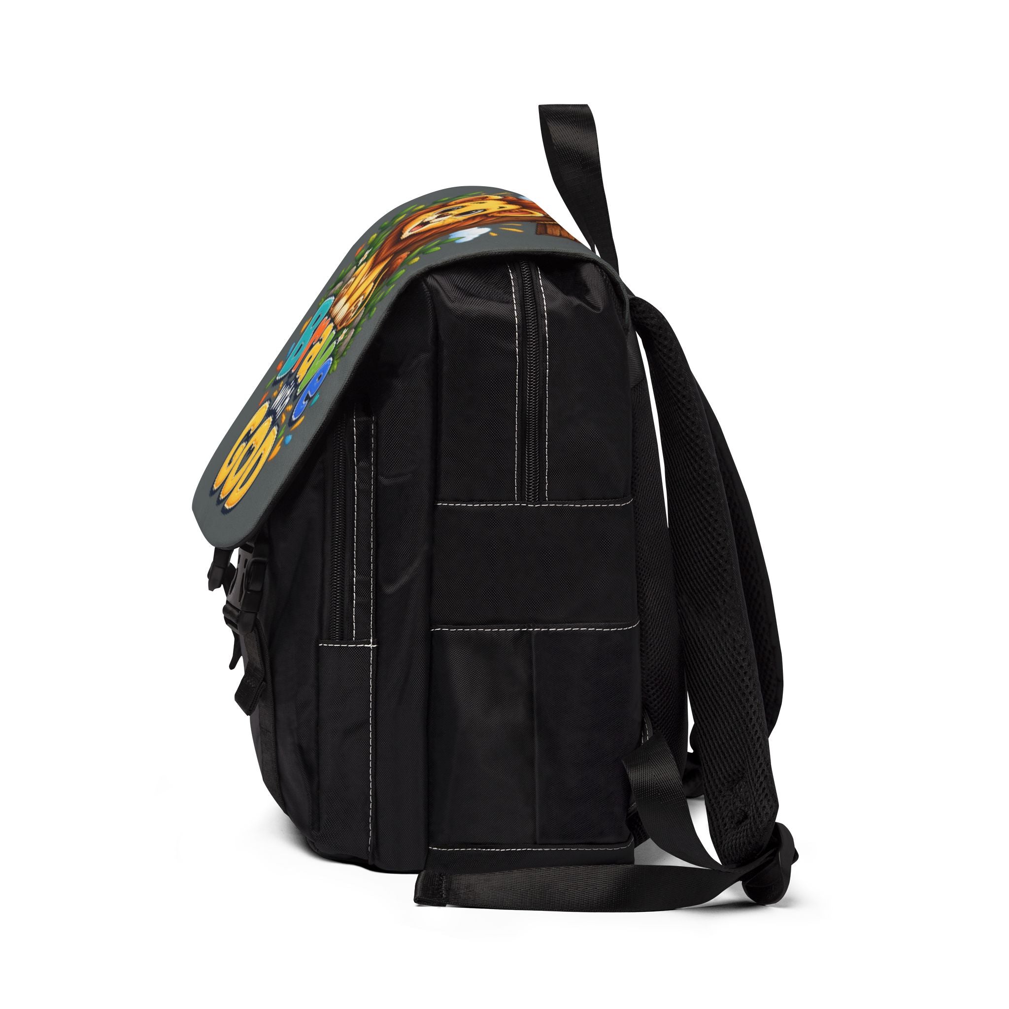 Copy of Brave with God Gray Kids Backpack| Christian School Backpack| Cute Lion Book Bag for Boys and Girls
