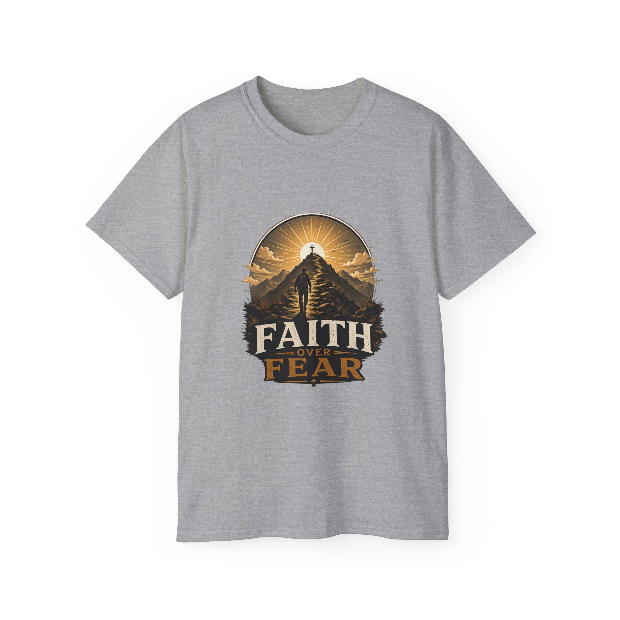 Faith Over Fear Christian T-Shirt | Unisex Bible Tee | Christian Gift