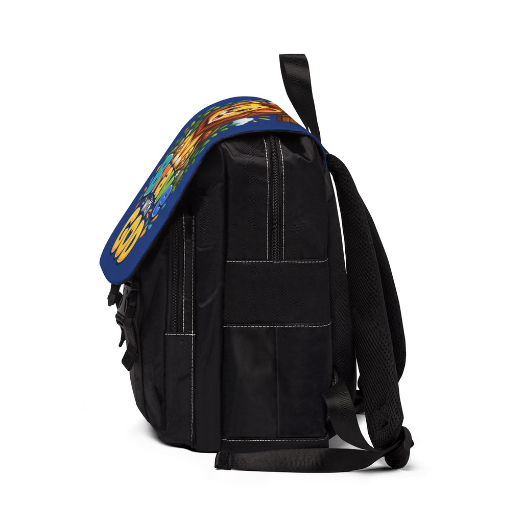Copy of Brave with God Blue Kids Backpack| Christian School Backpack| Cute Lion Book Bag for Boys and Girls
