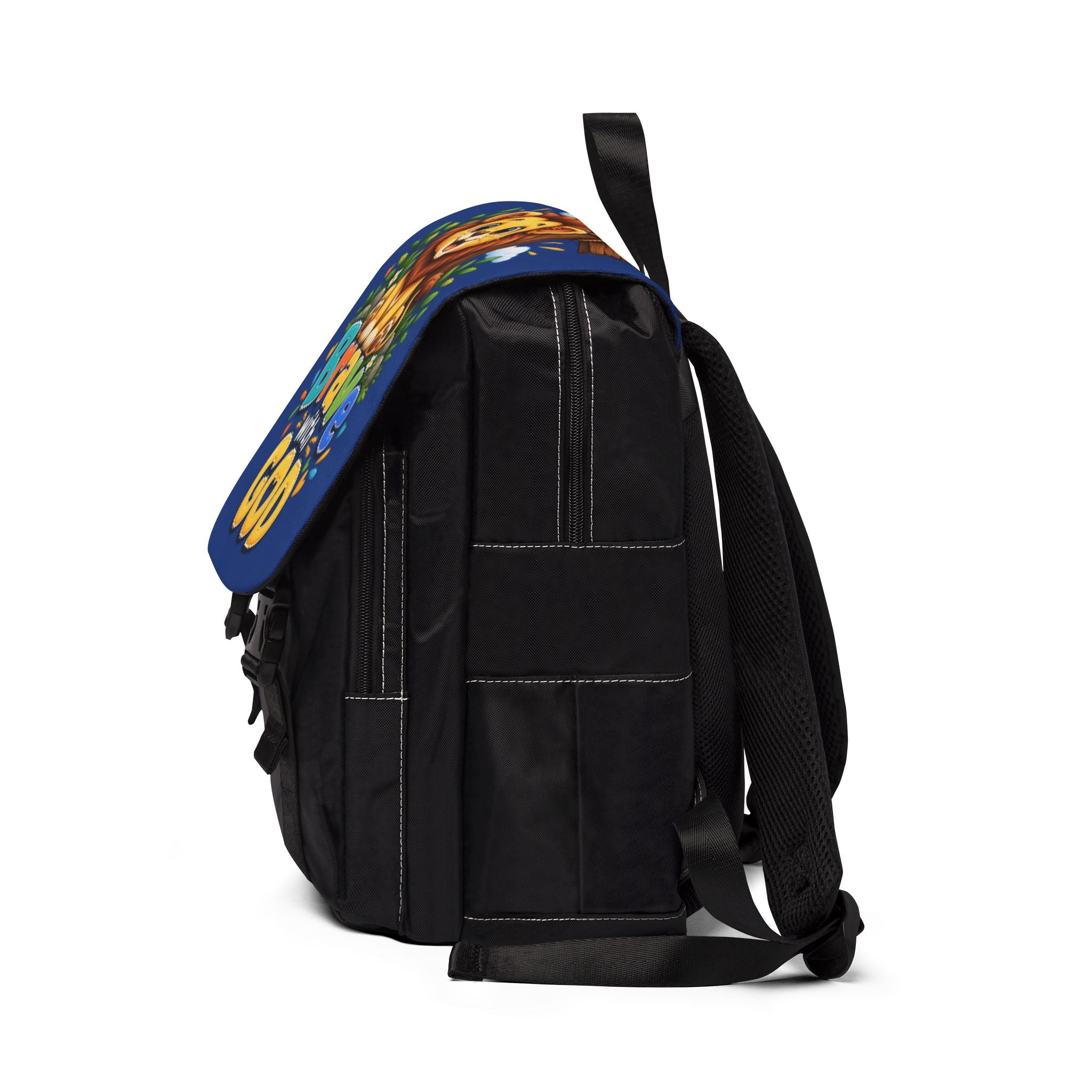 Copy of Brave with God Blue Kids Backpack| Christian School Backpack| Cute Lion Book Bag for Boys and Girls
