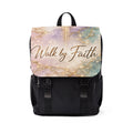 Walk by Faith Christian Backpack | Premium Marble Faith Shoulder Bag.