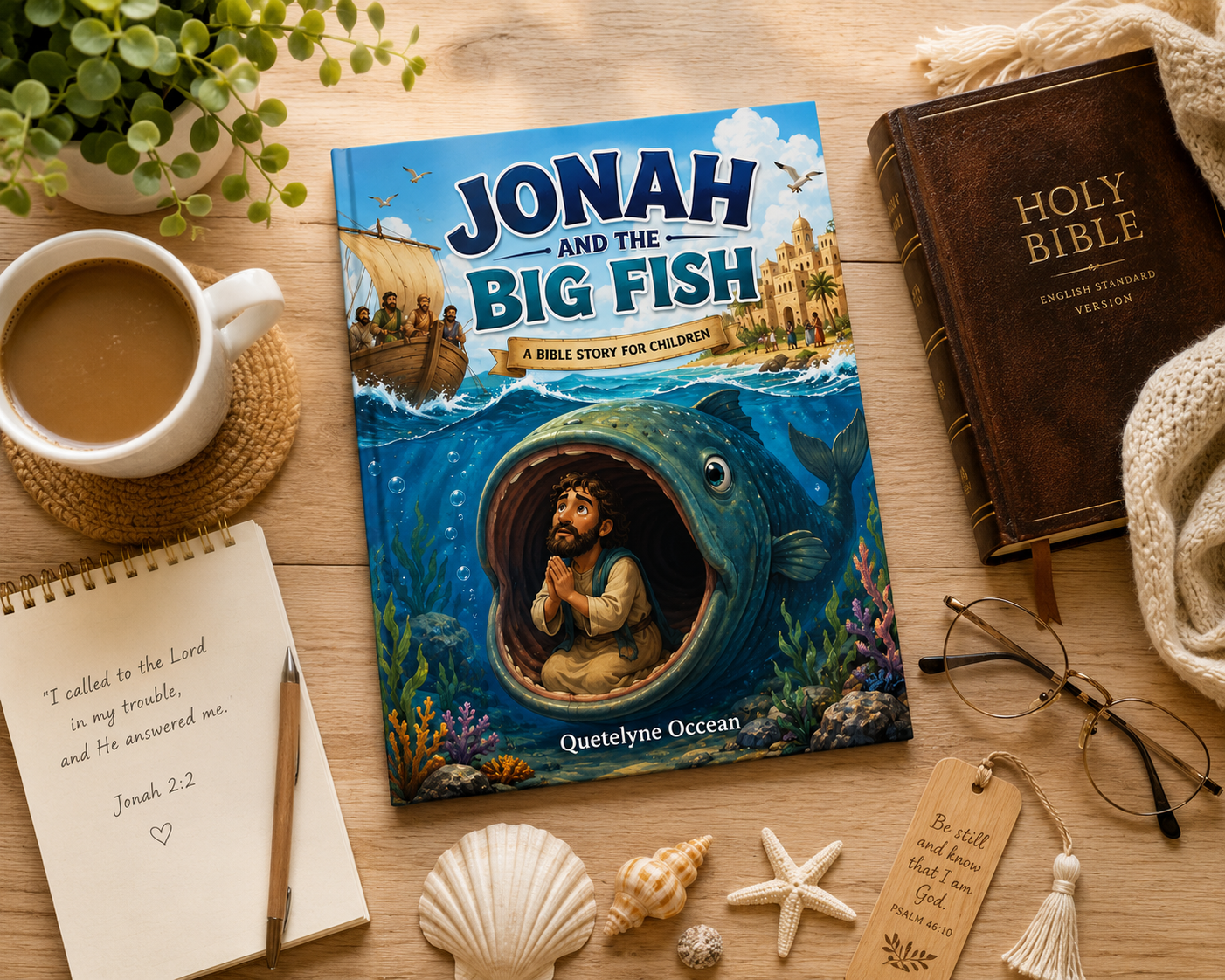Jonah and the Big Fish Children's Bible Book | Christian Picture Book for Kids Ages 3–8 | Bible Story Gift | Sunday School Book