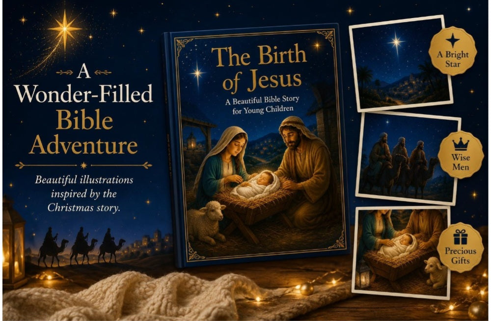The Birth of Jesus Children's Bible Book | Christian Picture Book for Kids | Christmas Story Book |Sunday School Gift |Faith-Based Kids Book