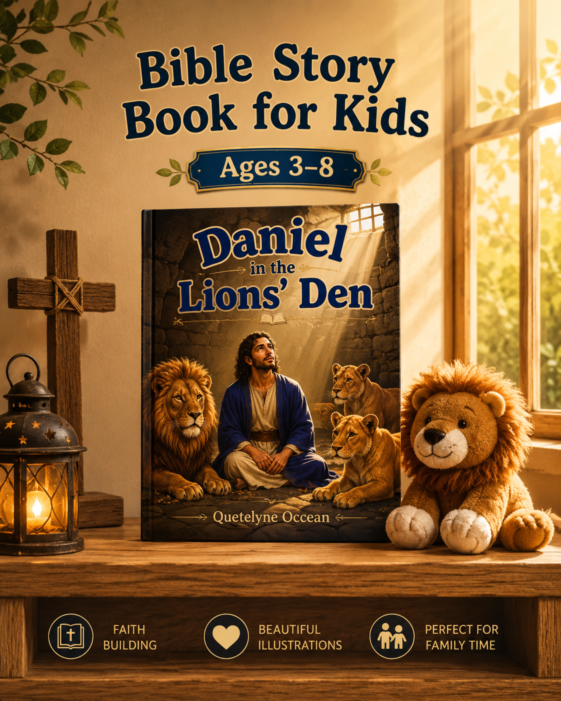 Daniel in the Lions' Den Children's Bible Story Book | Christian Gift for Kids | Full Color Picture Book | Bedtime Bible Story | Ages 3–8