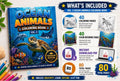 Ocean Animals Coloring Book Vol. 3 Premium | Ages 4–8 | 40 Coloring Pages + 40 Color Guides | Instant Download PDF